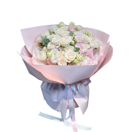 Buchet din trandafiri crem Sofia