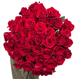51 Red roses (50-60cm)