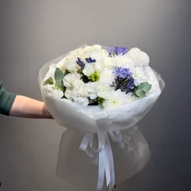 Bouquet with hydrangea, freesia and dianthus