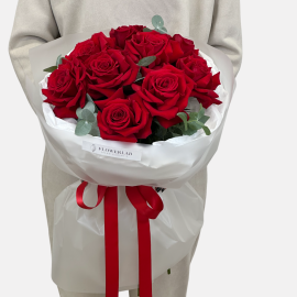 Bouquet with Red  French Roses