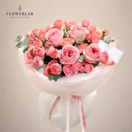 Букет с розами Pink Expression и Femke