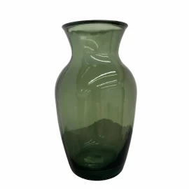 Vază verde închis din sticlă (25 cm)