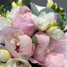 Peonies and Freesias Bouquet
