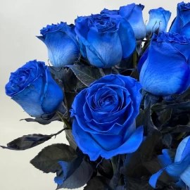 21 Blue Roses Bouquet (pre-order, 14 days)