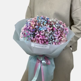 Buchet din gypsophila colorată