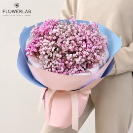 Bouquet pink gypsophila (pre-order, 7 days)