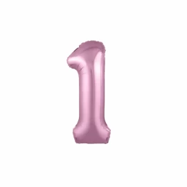 Pink Foil Number "1" Balloon
