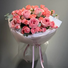 Buchet din trandafiri Pink Expression și Femke