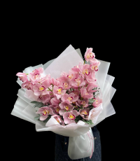 Bouquet  with Pink orchids xl