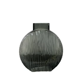 Vază din sticlă verde inchis (15 cm)