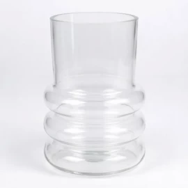 Vază transparentă din sticlă (20 cm)
