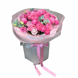 Bouquet with peony roses