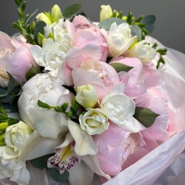 Peonies and Freesias Bouquet