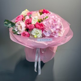 Bouquet with Hydrangea, Peonies, and Spray Roses
