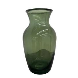 Vază din sticlă verde închis (25 cm)