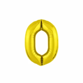 Balon auriu cifra "0"