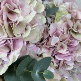 Monobouquet with hydrangeas