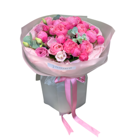 Bouquet with peony roses